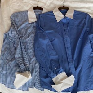 2 Izod French Cuff Long-Sleeve Button Down Shirts
